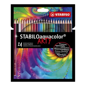 Akvarelové pastelky STABILOaquacolor ARTY - sada 24 barev